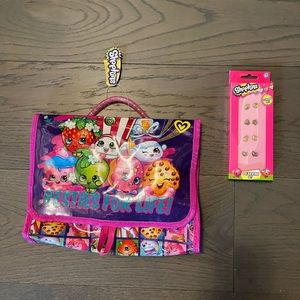 Shopkins kids travel pack & earrings both new bundle deal